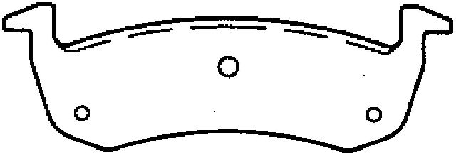 2013-2019 Lincoln MKT Disc Brake Pad Set - Rear (Bendix)