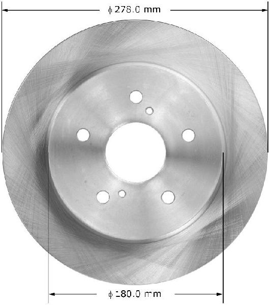 2010-2013 Suzuki Kizashi Disc Brake Rotor - Rear (Bendix)