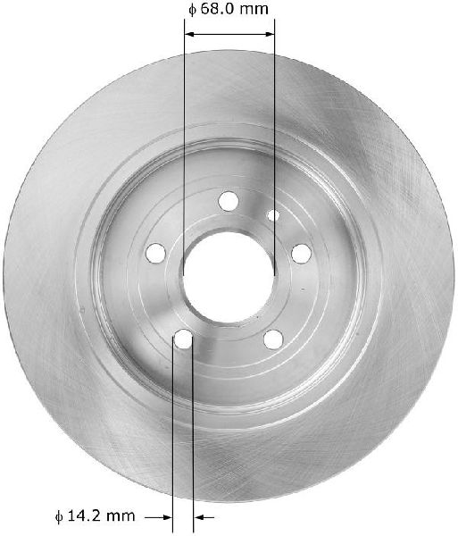 2008-2009 Mercury Sable Disc Brake Rotor - Rear (Bendix)