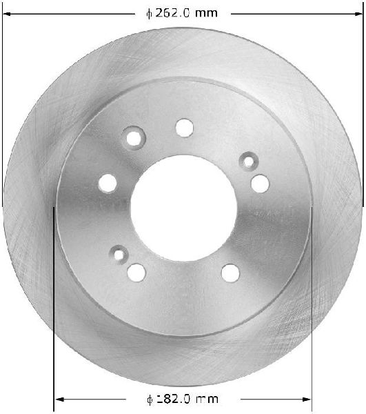 2007-2010 Hyundai Elantra Disc Brake Rotor - Rear (Bendix)