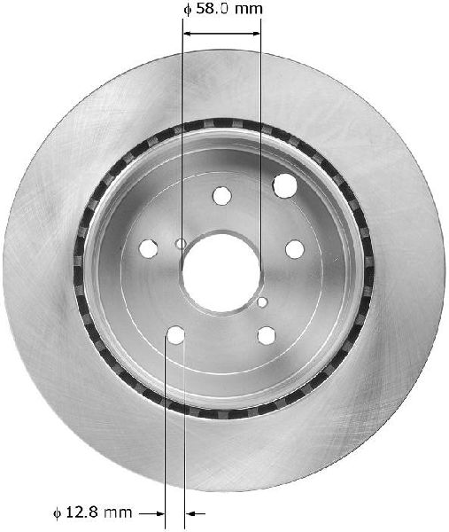 2008-2013 Subaru Impreza Disc Brake Rotor - Rear (Bendix)