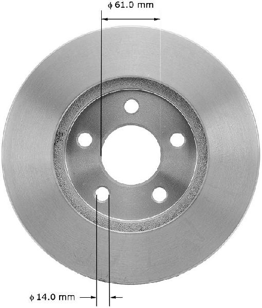 1984-1995 Chrysler Town &amp; Country Disc Brake Rotor - Front (Bendix)