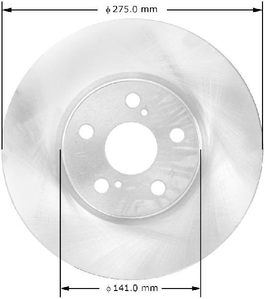 2008-2014 Scion xD Disc Brake Rotor - Front (Bendix)