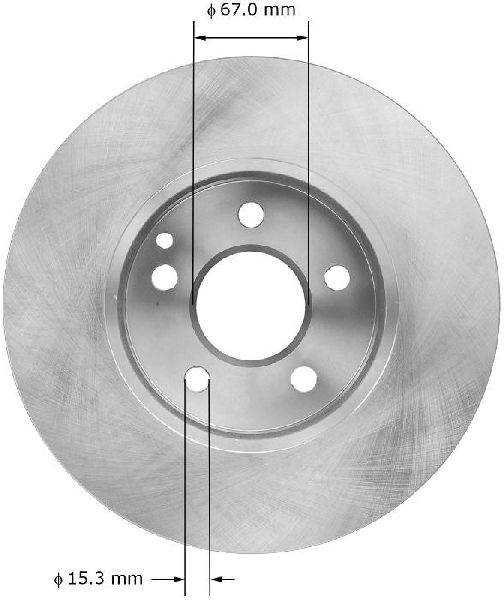 2008-2012 Mercedes-Benz C300 Disc Brake Rotor - Front (Bendix)