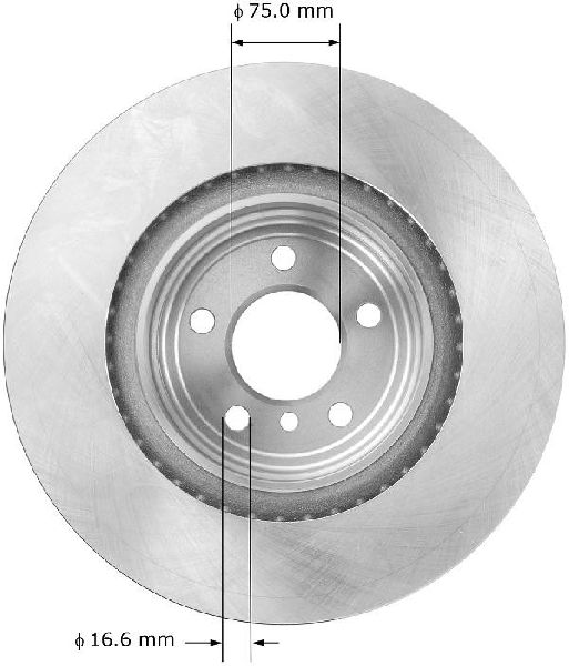2009-2015 BMW 750i Disc Brake Rotor - Rear (Bendix)