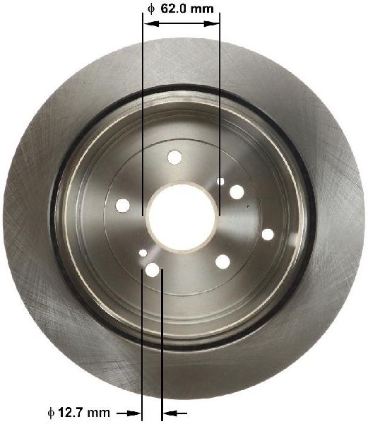 2009-2013 Suzuki Grand Vitara Disc Brake Rotor - Rear (Bendix)
