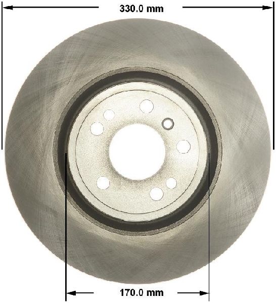 2012-2015 Mercedes-Benz ML350 Disc Brake Rotor - Front (Bendix)