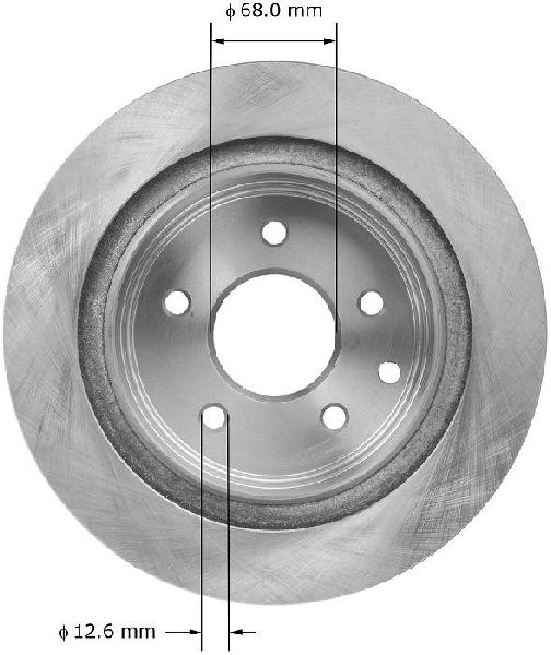 2003-2004 INFINITI M45 Disc Brake Rotor - Rear (Bendix)