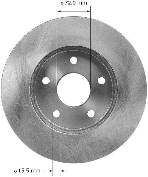 1999-2004 Jeep Grand Cherokee Disc Brake Rotor - Front (Bendix)