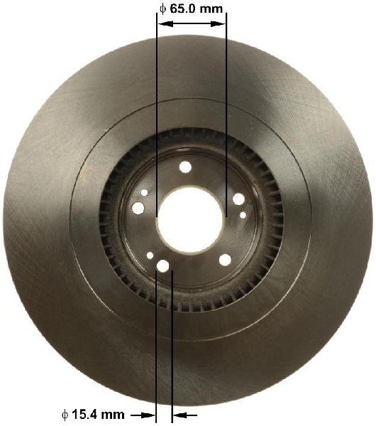 2011-2015 Volkswagen Jetta Disc Brake Rotor - Front (Bendix)