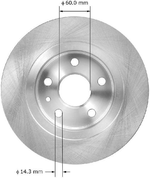 2015-2022 Chevrolet Trax Disc Brake Rotor - Rear (Bendix)