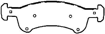 2003-2006 Ford Expedition Disc Brake Pad Set - Front (Bendix)