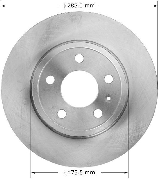 2005-2009 Audi A4 Disc Brake Rotor - Rear (Bendix)