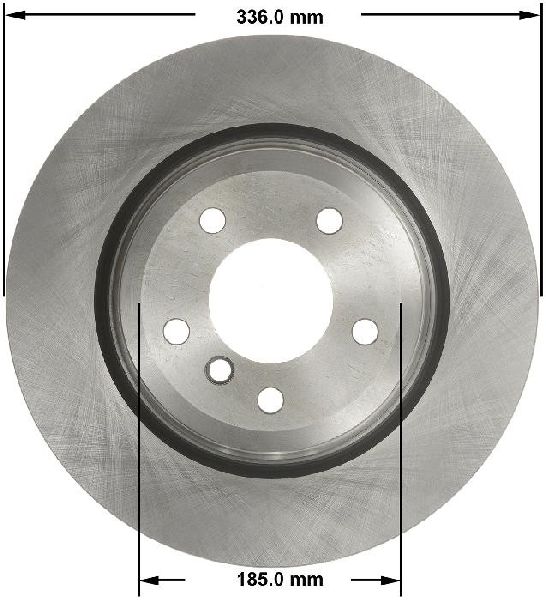 2009-2013 BMW 335i xDrive Disc Brake Rotor - Rear (Bendix)