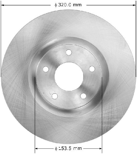 2009-2011 Nissan Murano Disc Brake Rotor - Front (Bendix)