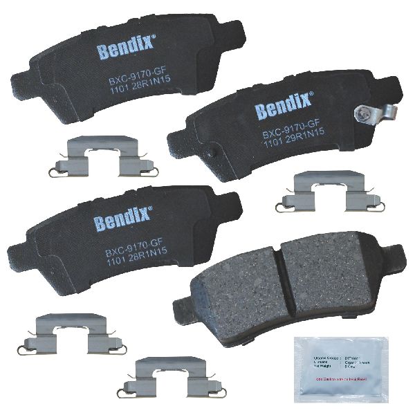 2005-2012 Nissan Pathfinder Disc Brake Pad Set - Rear (Bendix)