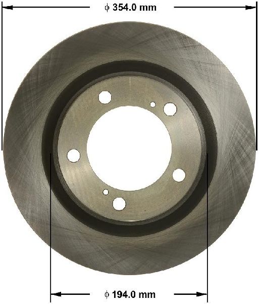 2016-2021 Toyota Land Cruiser Disc Brake Rotor - Front (Bendix)