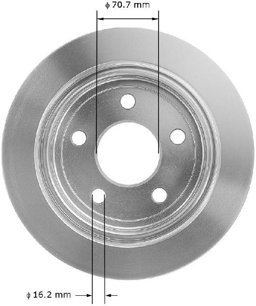 2000-2005 Chevrolet Monte Carlo Disc Brake Rotor - Rear (Bendix)
