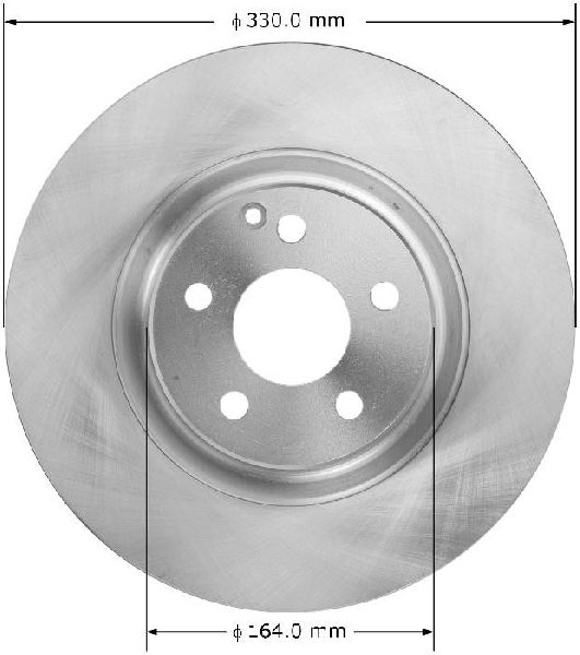 2013-2015 Mercedes-Benz GLK250 Disc Brake Rotor - Front (Bendix)