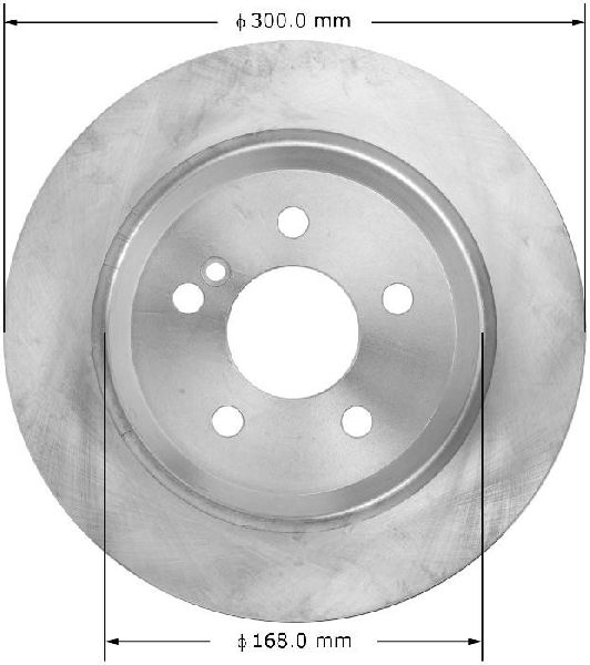 2012-2013 Mercedes-Benz S350 Disc Brake Rotor - Rear (Bendix)