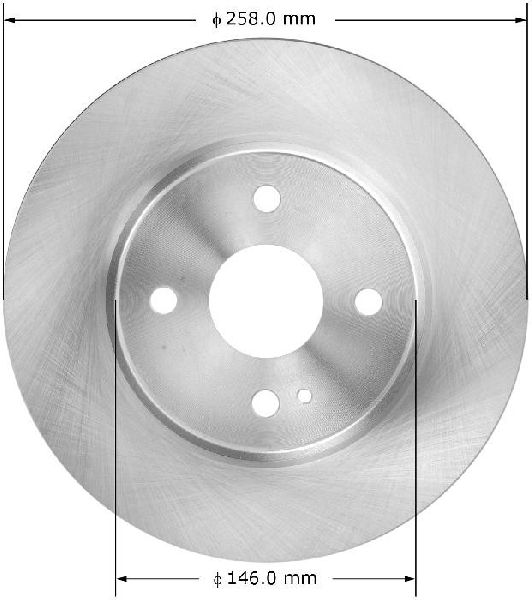 2011-2014 Mazda 2 Disc Brake Rotor - Front (Bendix)
