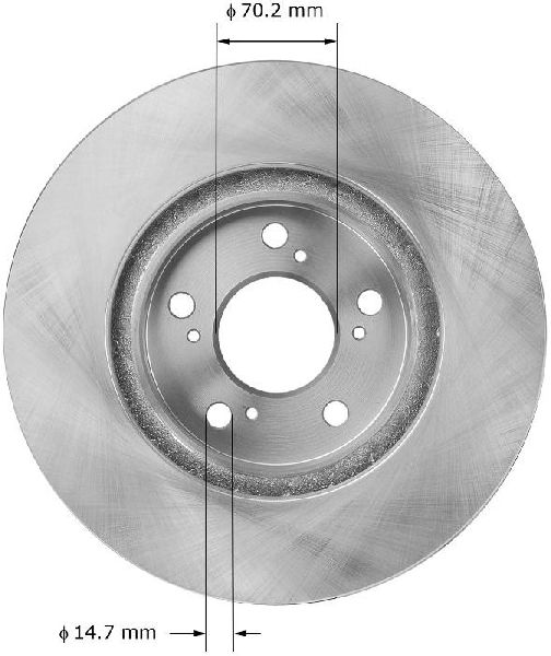 2005-2012 Acura RL Disc Brake Rotor - Front (Bendix)