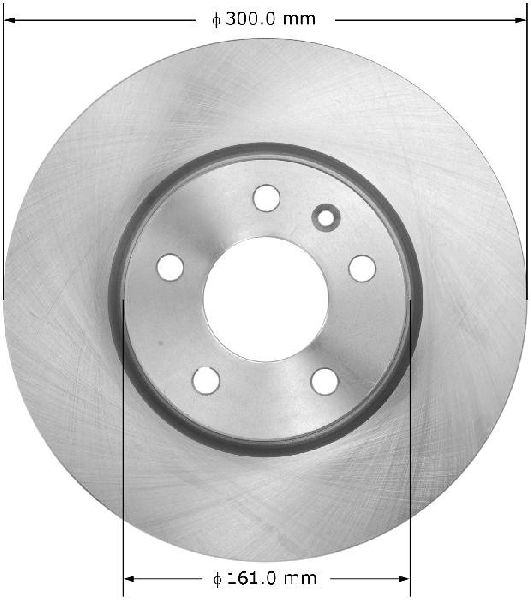 2011-2015 Chevrolet Volt Disc Brake Rotor - Front (Bendix)