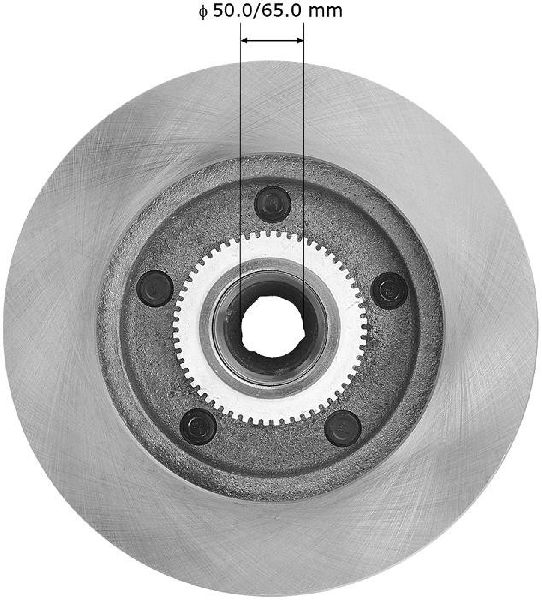 1994-1999 Dodge Ram 1500 Disc Brake Rotor and Hub Assembly - Front (Bendix)