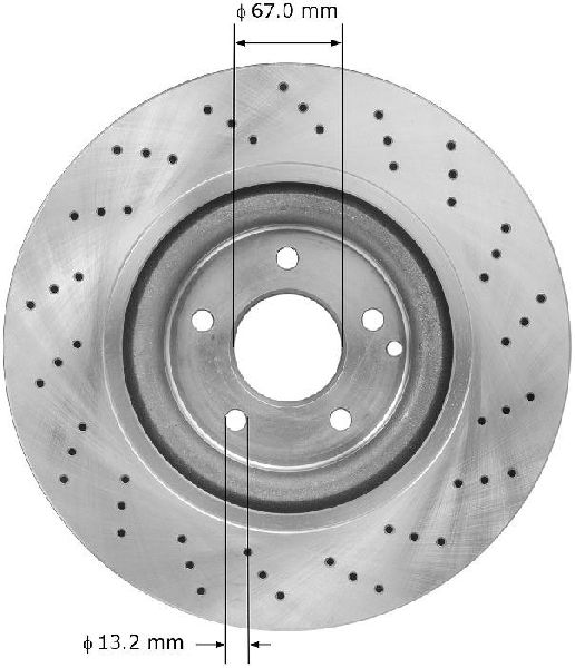 2006-2007 Mercedes-Benz C350 Disc Brake Rotor - Front (Bendix)