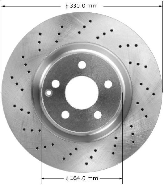 2003 Mercedes-Benz SL500 Disc Brake Rotor - Front (Bendix)