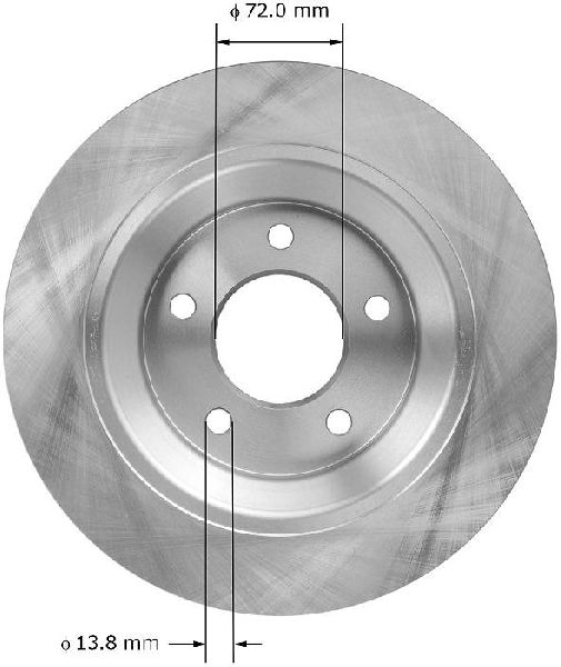2006-2015 Mazda 5 Disc Brake Rotor - Rear (Bendix)