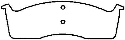 1996-2000 Dodge Caravan Disc Brake Pad Set - Front (Bendix)