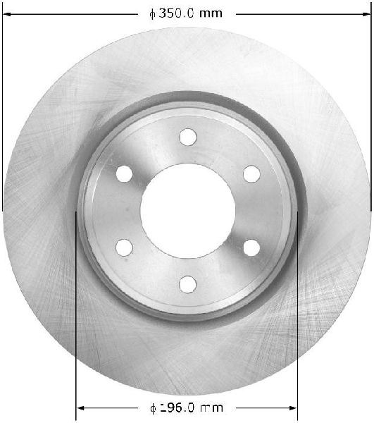 2011-2013 INFINITI QX56 Disc Brake Rotor - Front (Bendix)