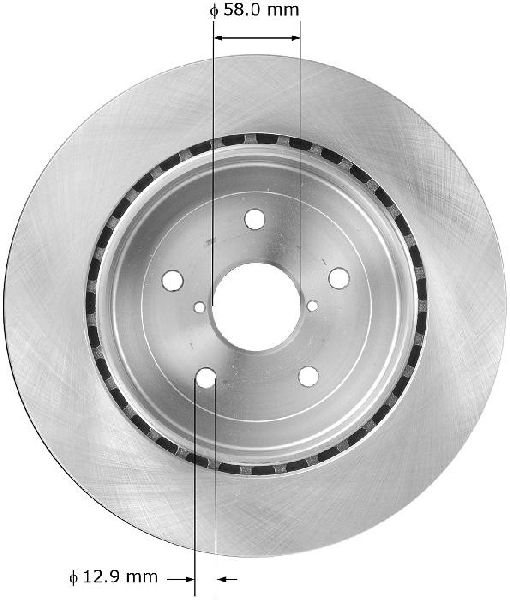 2005-2007 Subaru Impreza Disc Brake Rotor - Rear (Bendix)
