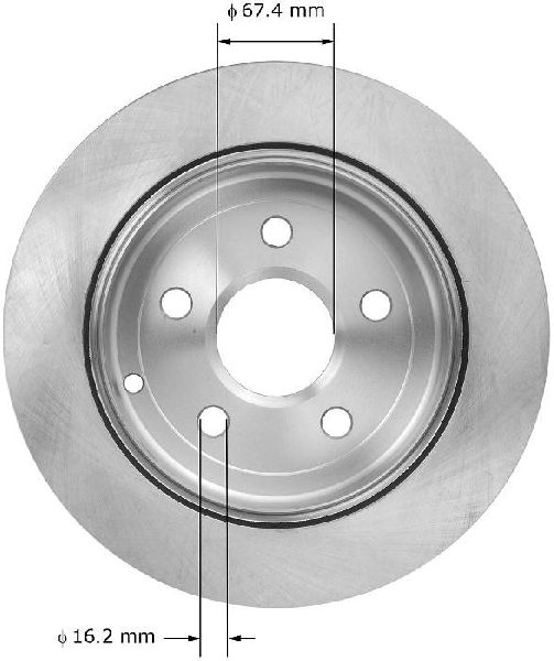 2008-2009 Pontiac G8 Disc Brake Rotor - Rear (Bendix)