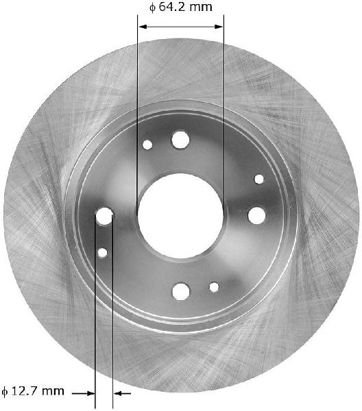 1997 Acura CL Disc Brake Rotor - Rear (Bendix)