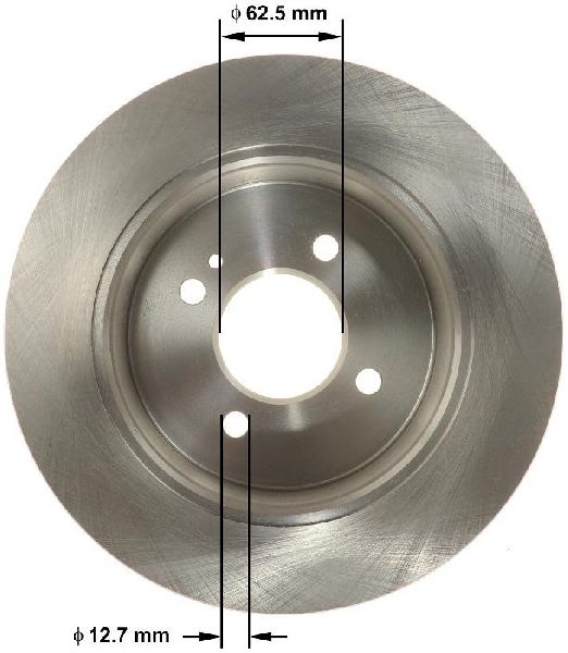 2012-2022 Kia Rio Disc Brake Rotor - Rear (Bendix)