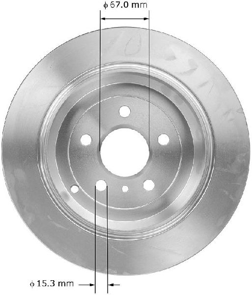 2006-2011 Mercedes-Benz ML350 Disc Brake Rotor - Rear (Bendix)