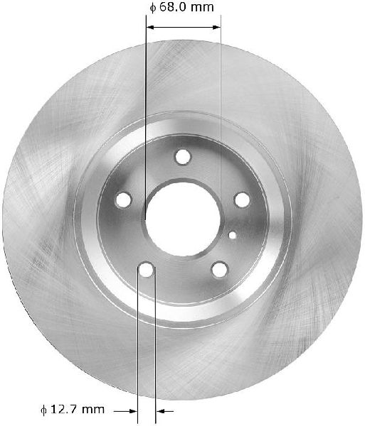 2006-2012 INFINITI FX35 Disc Brake Rotor - Front (Bendix)