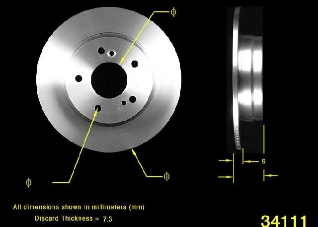1999-2007 Mercedes-Benz C230 Disc Brake Rotor - Rear (Bendix)
