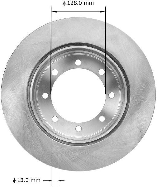 2011 Ford F-550 Super Duty Disc Brake Rotor - Rear (Bendix)