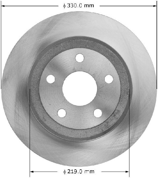 2011-2020 Jeep Grand Cherokee Disc Brake Rotor - Rear (Bendix)