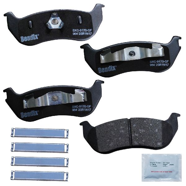2003-2006 Jeep Wrangler Disc Brake Pad Set - Rear (Bendix)