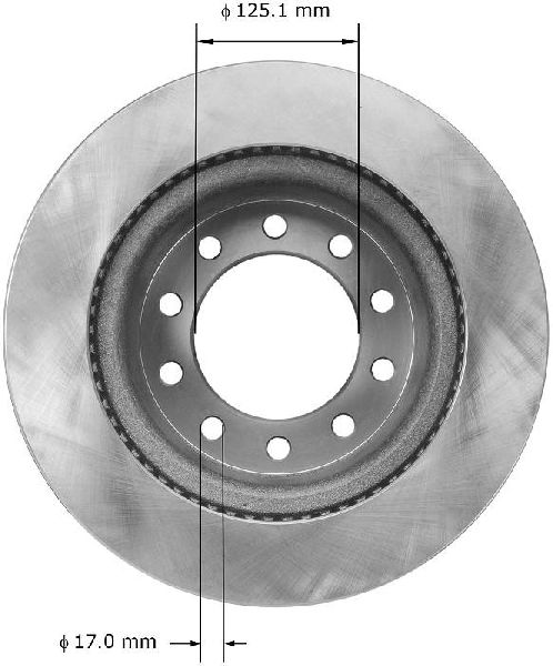 2011-2024 Ram 4500 Disc Brake Rotor - Front (Bendix)