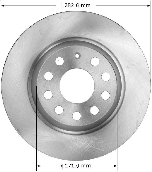 2006-2010 Volkswagen Passat Disc Brake Rotor - Rear (Bendix)