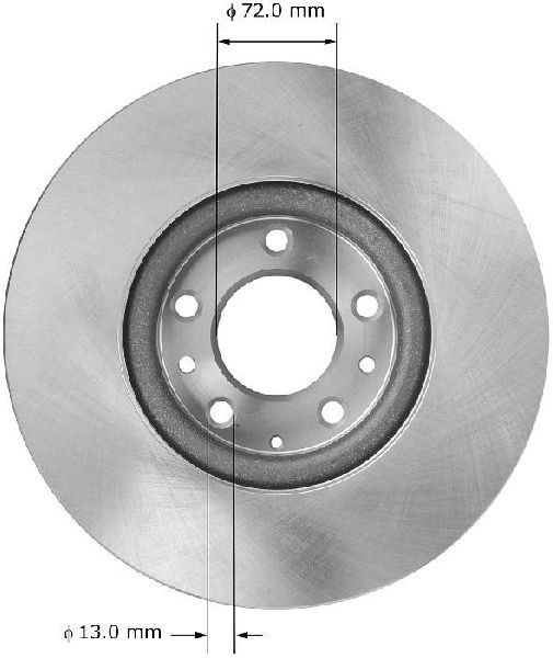 2006-2007 Mazda 6 Disc Brake Rotor - Front (Bendix)
