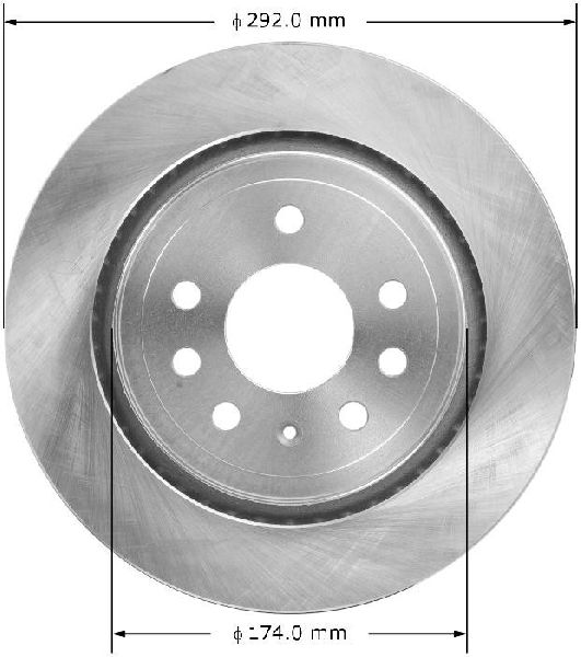 2003-2009 Saab 9-3 Disc Brake Rotor - Rear (Bendix)