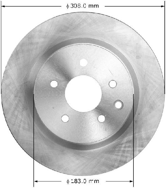 2009-2023 Nissan Maxima Disc Brake Rotor - Rear (Bendix)