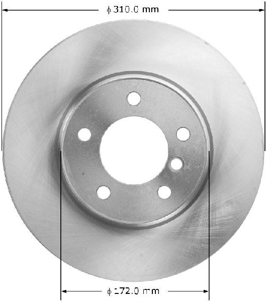 2004-2007 BMW 525i Disc Brake Rotor - Front (Bendix)