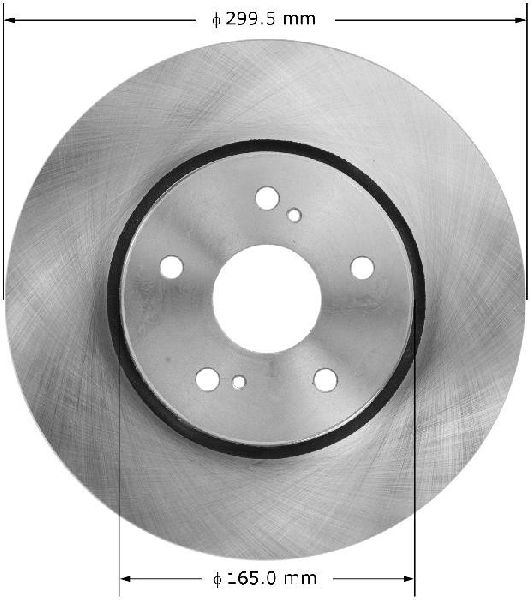 2010-2013 Suzuki Kizashi Disc Brake Rotor - Front (Bendix)
